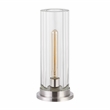 Safavieh Dellanora Iron Base Lighting in Silver / Clear