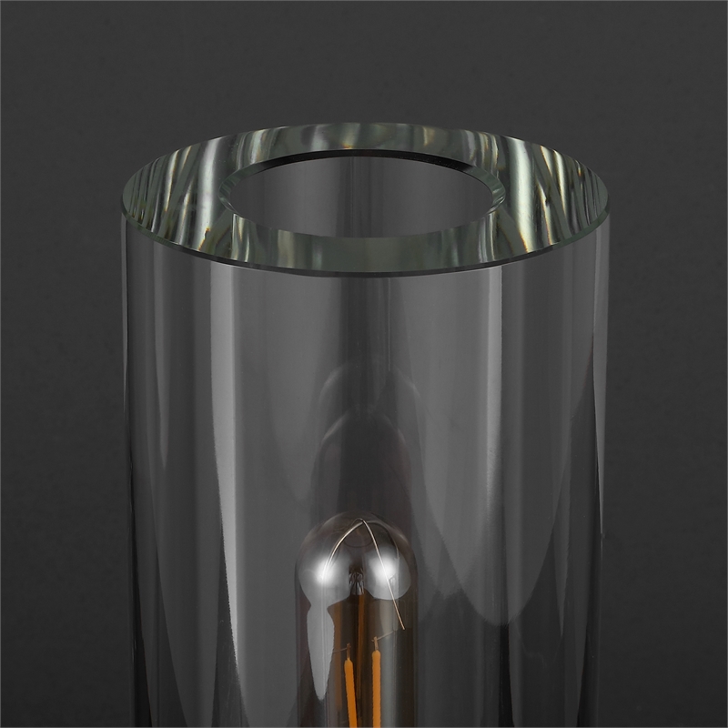 Safavieh Dellanora Iron Base Lighting in Silver / Clear