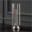 Safavieh Dellanora Iron Base Lighting in Silver / Clear