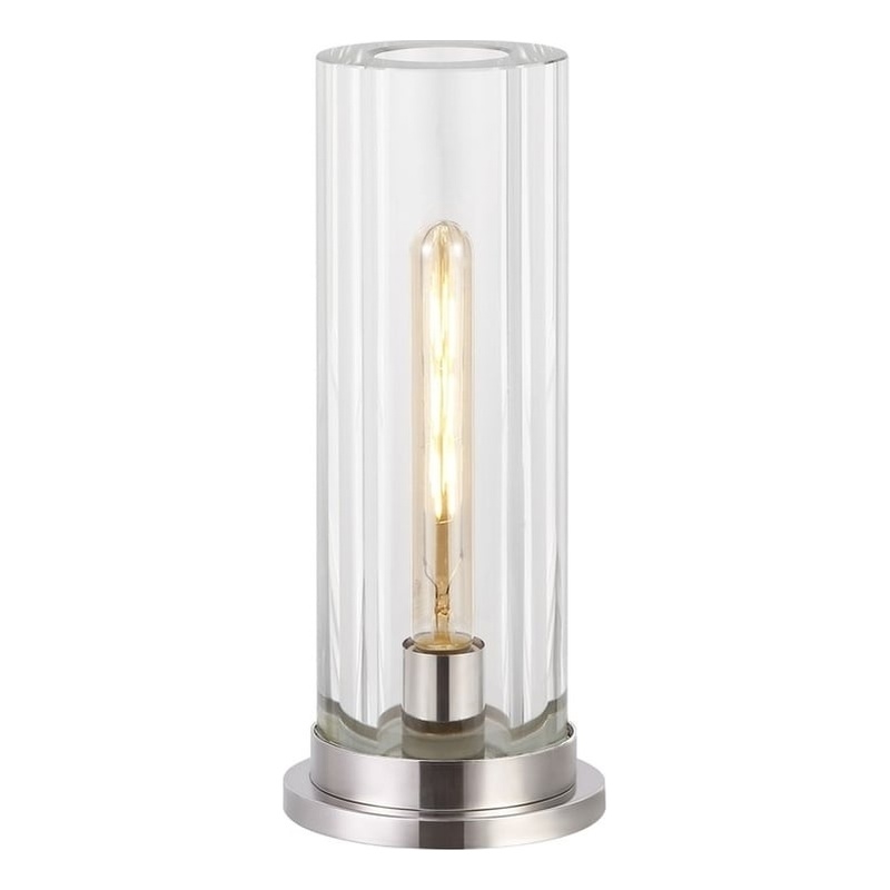 Safavieh Dellanora Iron Base Lighting in Silver / Clear