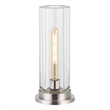 Safavieh Dellanora Iron Base Lighting in Silver / Clear