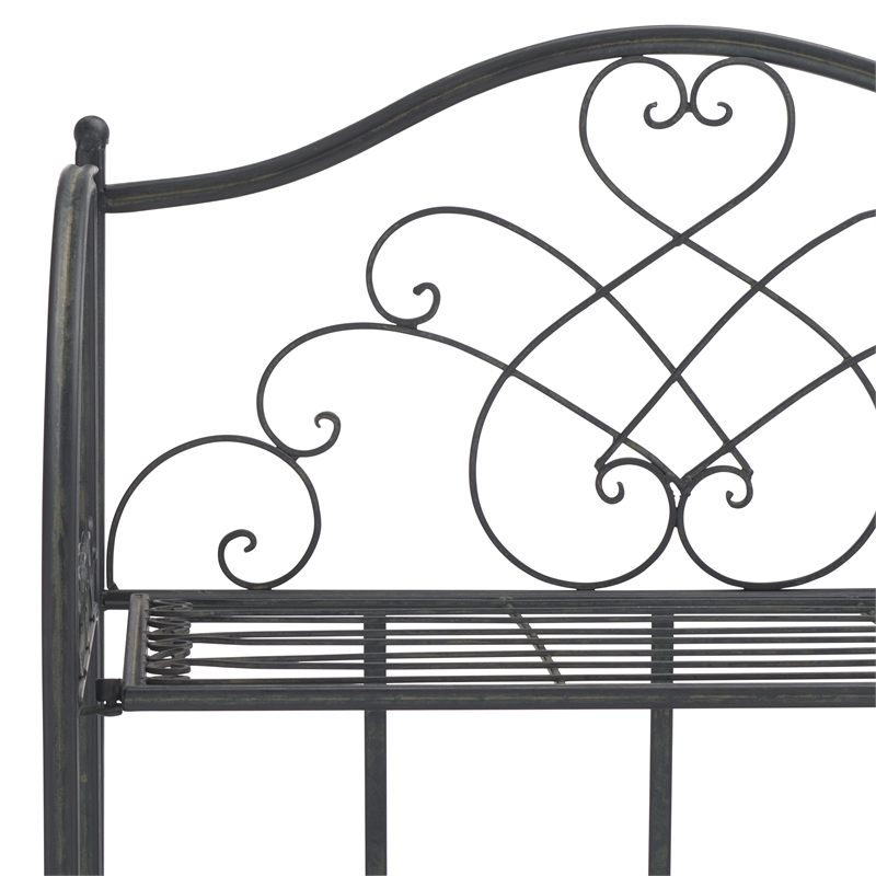 Safavieh Amaris Iron Shelves in Black
