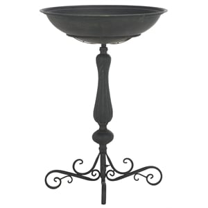Safavieh Iron  Bird Baths in Black