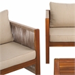 Safavieh Roya Polyester  Living Set in Natural / Taupe