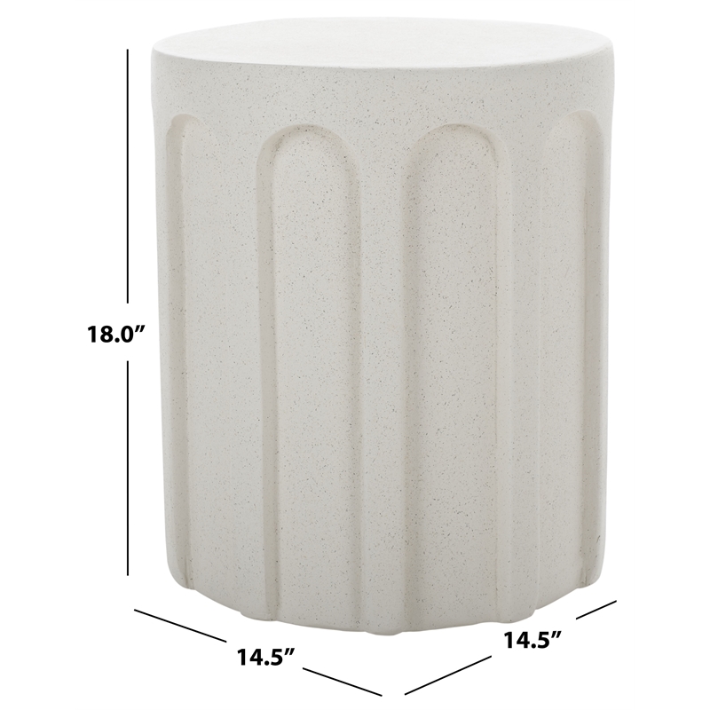 Safavieh Nikolaus Accent Table in White