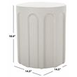 Safavieh Nikolaus Accent Table in White