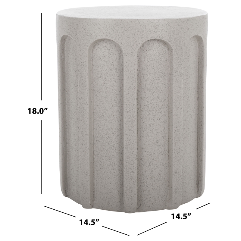 Safavieh Nikolaus Accent Table in Gray