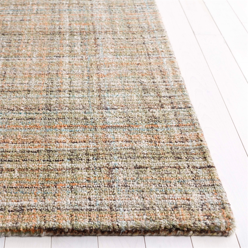Safavieh Abstract 5' X 8' Polyester Hand Tufted Rug in Brown / Green