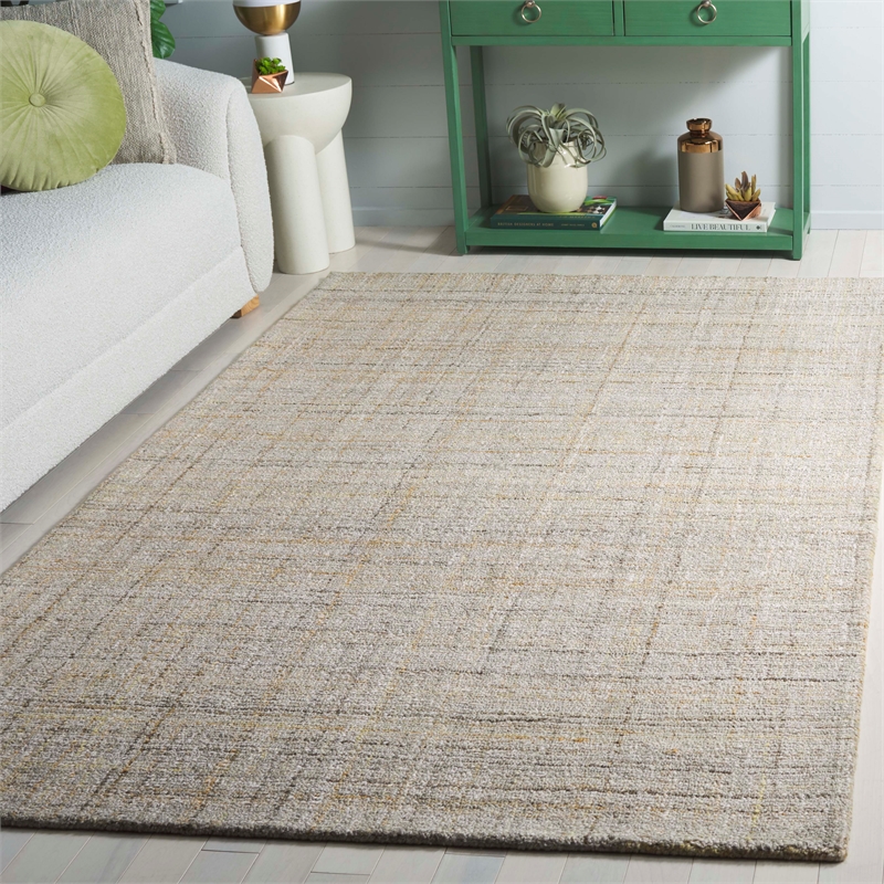 Safavieh Abstract 3' X 5' Polyester Hand Tufted  Rug in Green / Beige