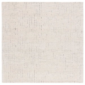 Safavieh Abstract 10'-0&quot x 10'-0&quotSquare Wool Hand Tufted Rug in Ivory/Light Gray