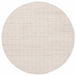 Safavieh Ebony 6' X 6' Round Wool Hand Tufted Rug in Ivory / Beige