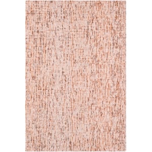 Safavieh Abstract 2'-0&quot x 3'-0&quot Wool Hand Tufted  Rug in Beige / Rust