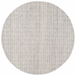 Safavieh Ebony 6' X 6' Round Wool Hand Tufted Rug in Gray / Ivory