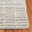 Safavieh Ebony 6' X 6' Square Wool Hand Tufted Rug in Gray / Ivory