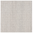 Safavieh Ebony 6' X 6' Square Wool Hand Tufted Rug in Gray / Ivory