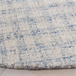 Safavieh Ebony 6' X 6' Round Wool Hand Tufted Rug in Blue / Ivory