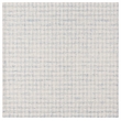 Safavieh Ebony 6' X 6' Square Wool Hand Tufted Rug in Blue / Ivory