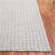 Safavieh Ebony 6' X 6' Square Wool Hand Tufted Rug in Light Blue / Ivory