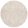 Safavieh Ebony 6' X 6' Round Wool Hand Tufted Rug in Ivory / Gray