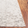 Safavieh Ebony 6' X 6' Square Wool Hand Tufted Rug in Ivory / Gray