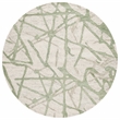 Safavieh Ebony 6' X 6' Round Wool Rug in Ivory / Green