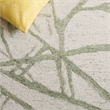 Safavieh Ebony 6' X 6' Round Wool Rug in Ivory / Green
