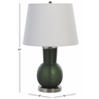 Safavieh Nirav Glass Table Lamp in Green