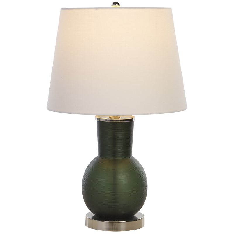 Safavieh Nirav Glass Table Lamp in Green