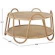 Safavieh Althea Rattan Coffee Table in Natural