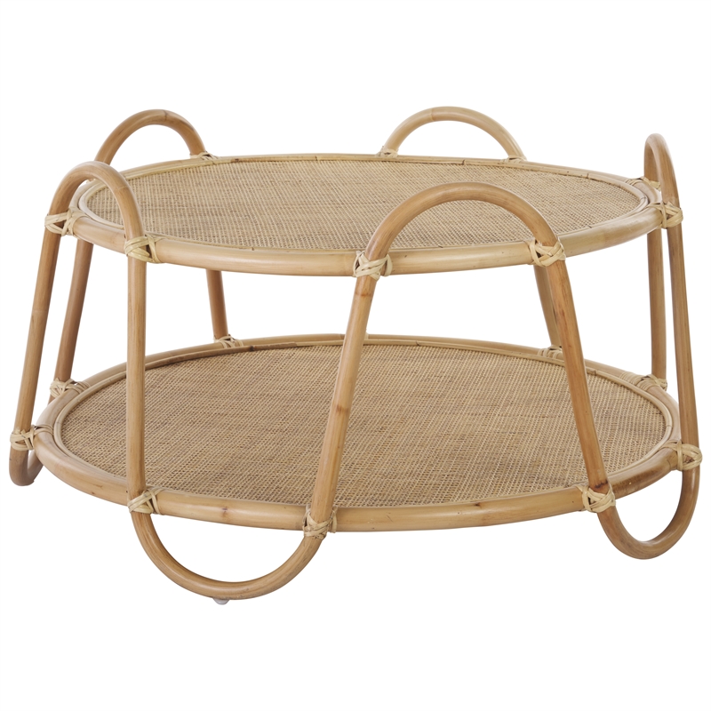 Safavieh Althea Rattan Coffee Table in Natural