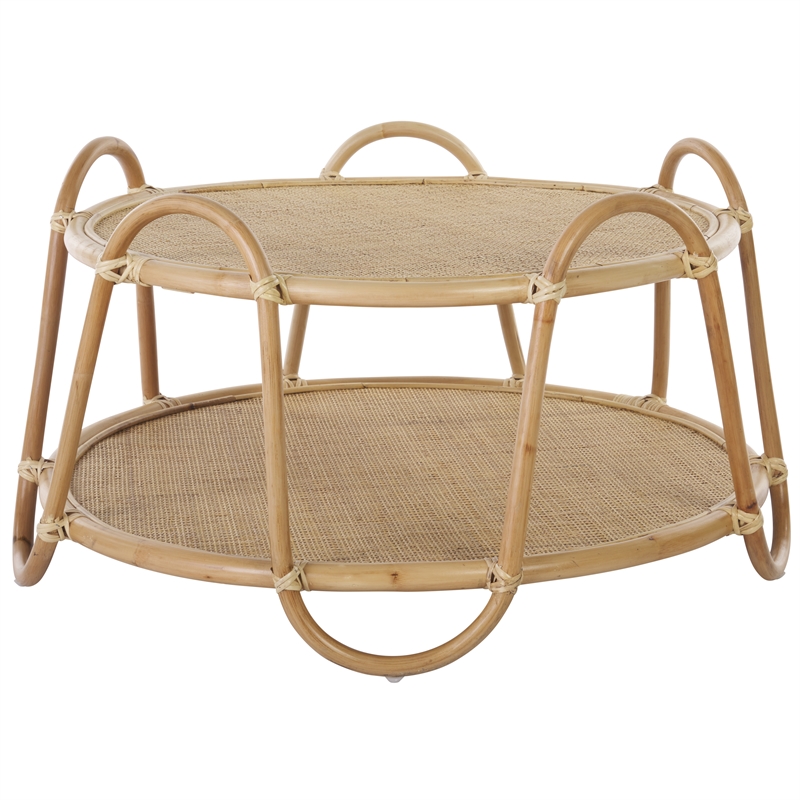 Safavieh Althea Rattan Coffee Table in Natural