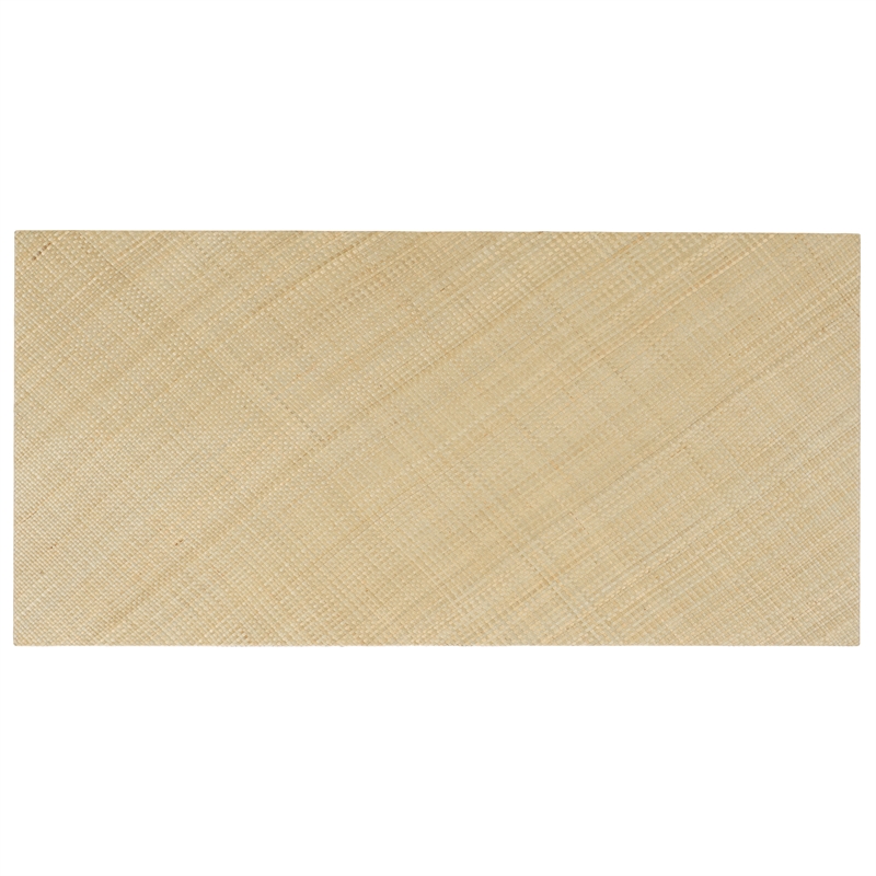 Safavieh Apis Raffia Wood 2 Shelf Coffee Table in Natural