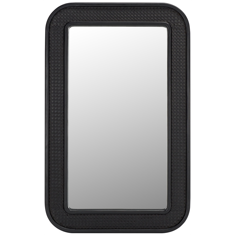 Safavieh Alessa Wood and Iron Mirror in Black