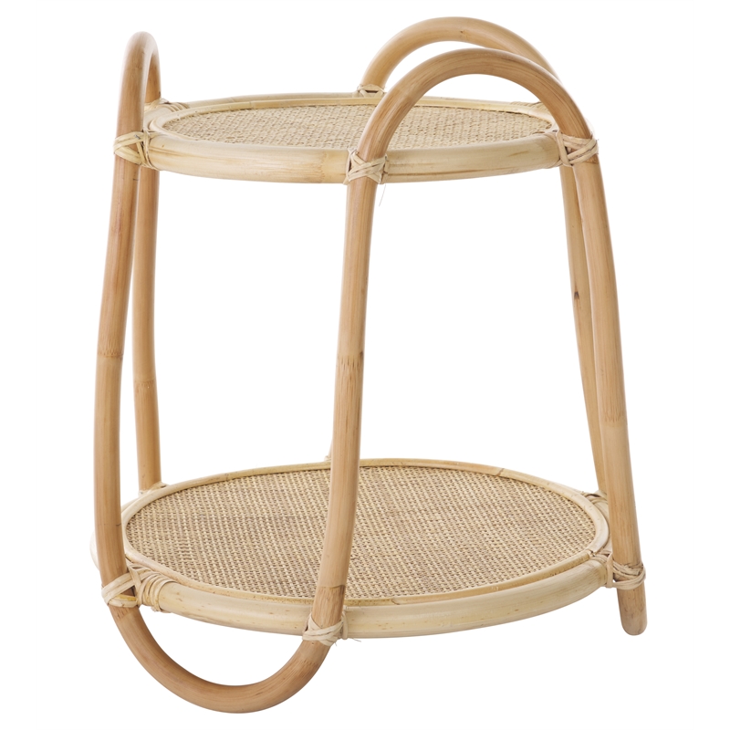 Safavieh Althea Rattan Accent Table in Natural
