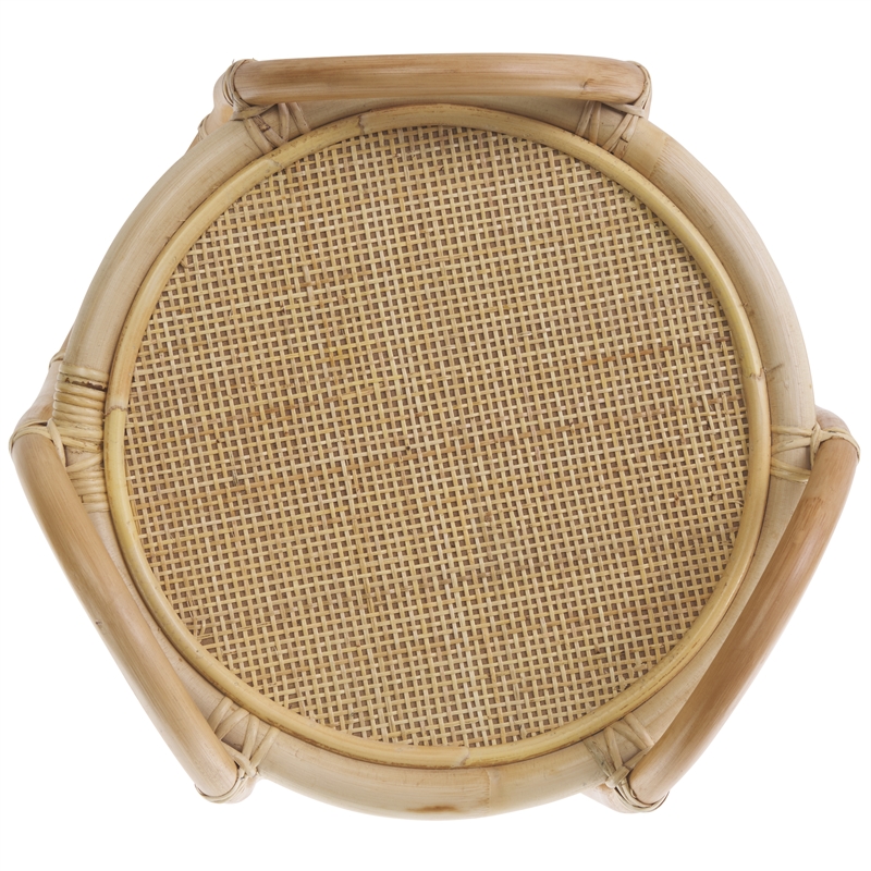 Safavieh Althea Rattan Accent Table in Natural