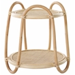 Safavieh Althea Rattan Accent Table in Natural