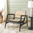 Safavieh Ender Rattan Accent Chair in Black / Natural