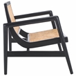 Safavieh Ender Rattan Accent Chair in Black / Natural
