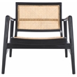 Safavieh Ender Rattan Accent Chair in Black / Natural