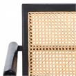 Safavieh Ender Rattan Accent Chair in Black / Natural