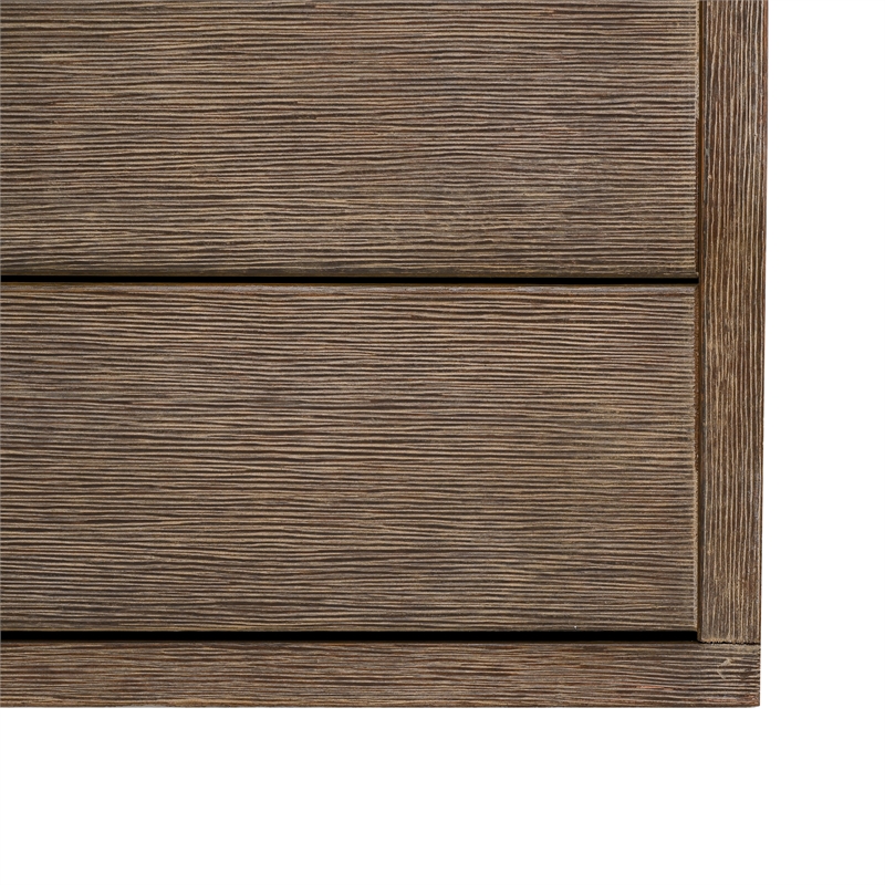 Safavieh Santiago Eucalyptus Wood Patio Coffee Table in Natural