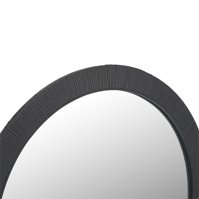 Safavieh Nellie Wood and Iron Mirror in Black