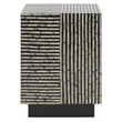 Safavieh Hamza Square Wood Stool in Multi-Color/ Black