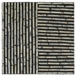 Safavieh Hamza Square Wood Stool in Multi-Color/ Black
