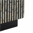 Safavieh Hamza Square Wood Stool in Multi-Color/ Black