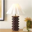 Safavieh Renata Wood Table Lamp in Walnut