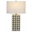 Safavieh Isle Resin Table Lamp in White / Blue