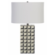 Safavieh Isle Resin Table Lamp in White / Blue