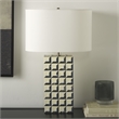 Safavieh Isle Resin Table Lamp in White / Blue