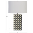 Safavieh Isle Resin Table Lamp in White / Blue